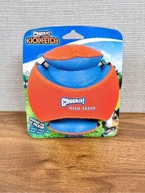 Kick Fetch Dog Toy - Blue and Orange